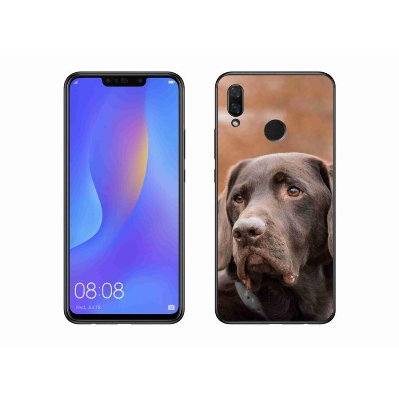 Gelový obal mmCase na mobil Huawei Nova 3 - hnědý labrador