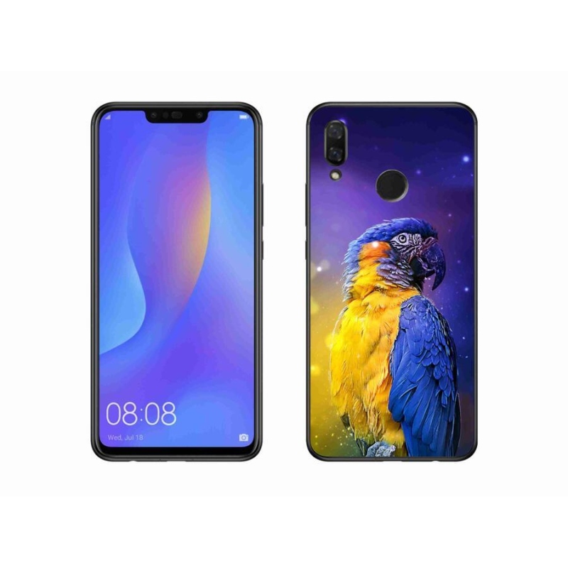 Gelový obal mmCase na mobil Huawei Nova 3 - papoušek ara 1