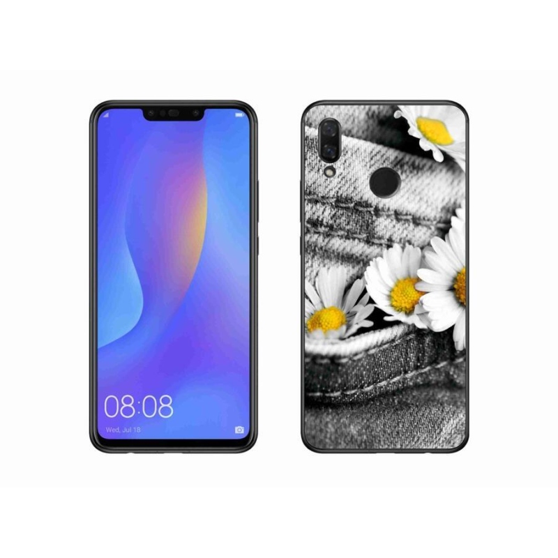 Gelový obal mmCase na mobil Huawei Nova 3i - kopretiny