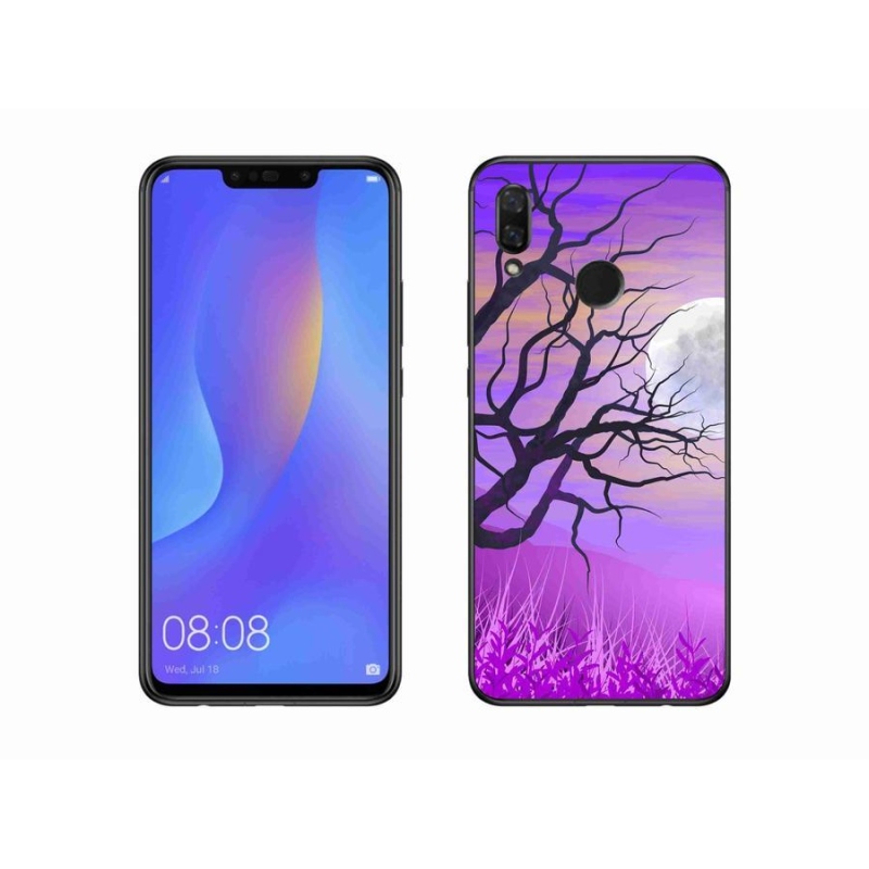 Gelový obal mmCase na mobil Huawei Nova 3i - kreslený opadaný strom