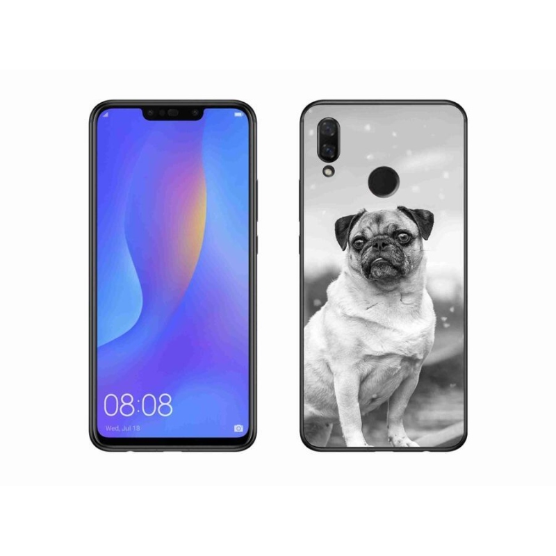 Gelový obal mmCase na mobil Huawei Nova 3i - mops