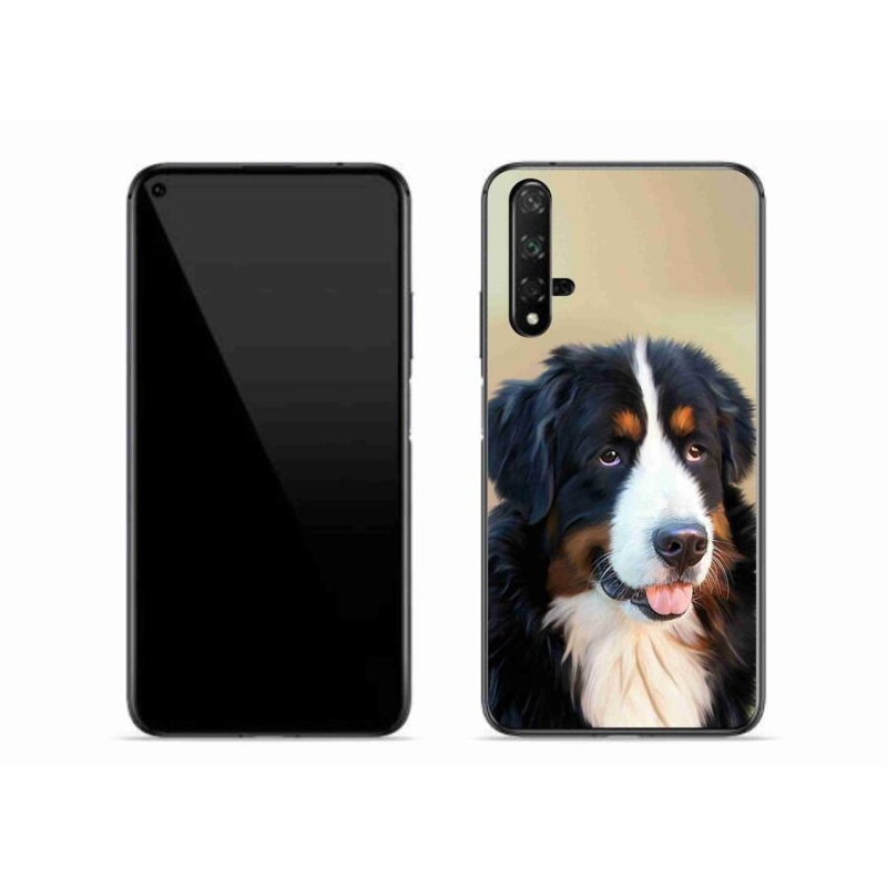 Gelový obal mmCase na mobil Huawei Nova 5T - bernský salašnický pes