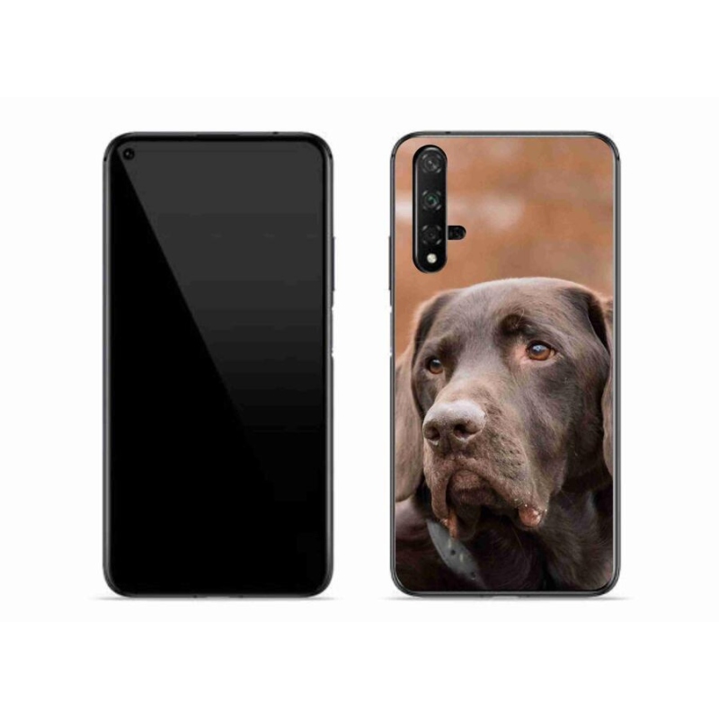 Gelový obal mmCase na mobil Huawei Nova 5T - hnědý labrador