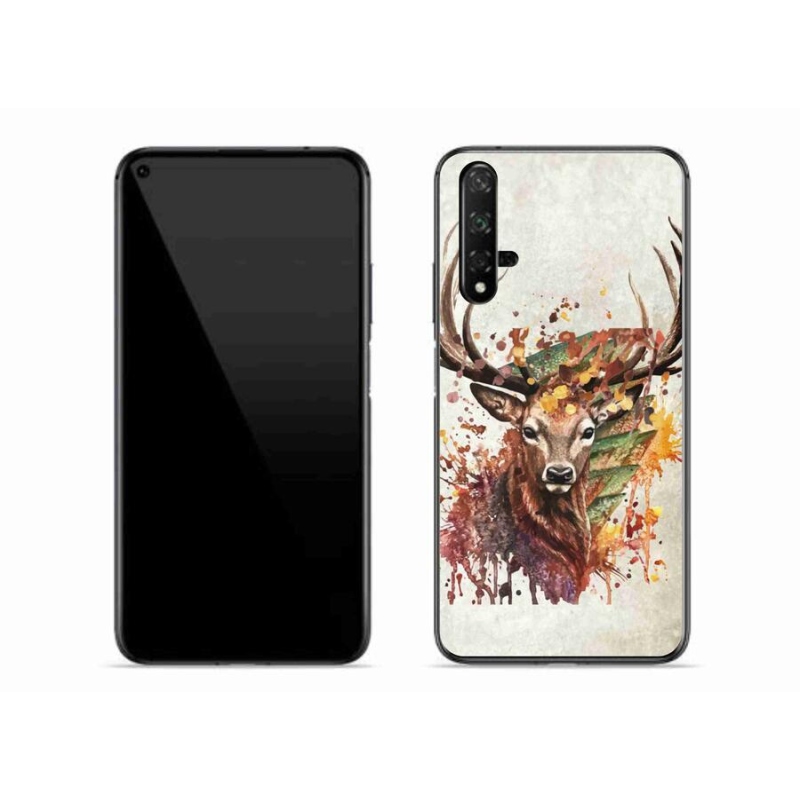 Gelový obal mmCase na mobil Huawei Nova 5T - jelen 1