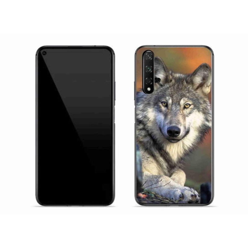 Gelový obal mmCase na mobil Huawei Nova 5T - vlk