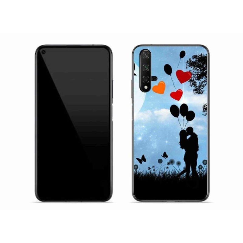 Gelový obal mmCase na mobil Huawei Nova 5T - zamilovaný pár