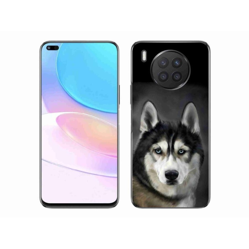 Gelový obal mmCase na mobil Huawei Nova 8i - husky