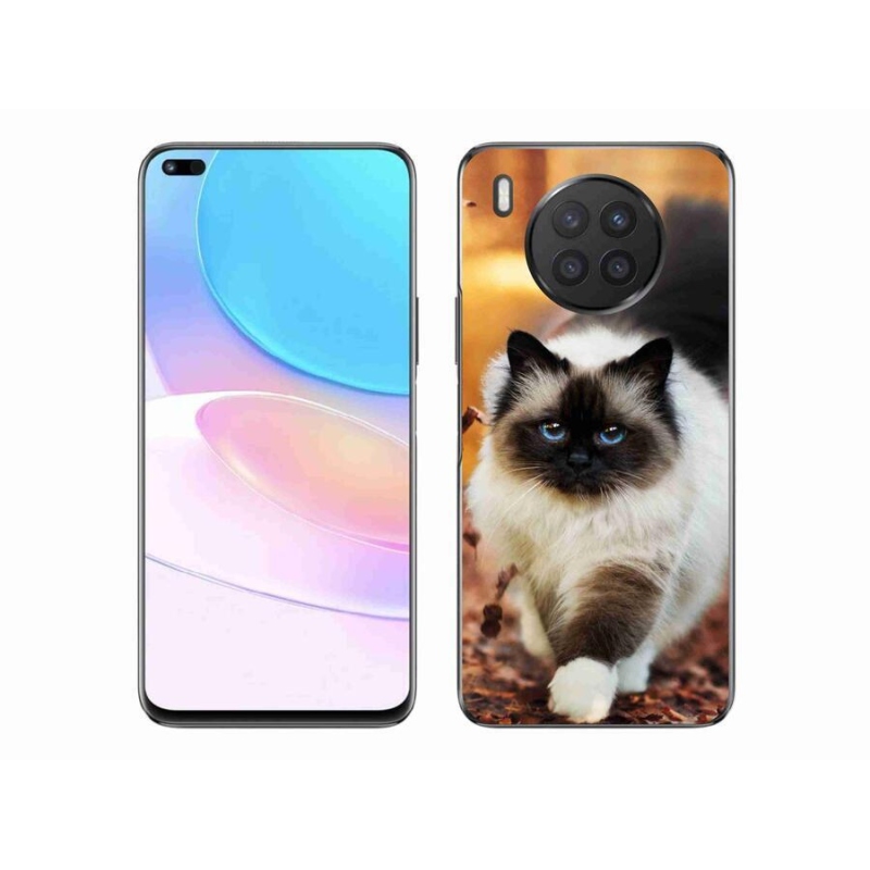 Gelový obal mmCase na mobil Huawei Nova 8i - kočka