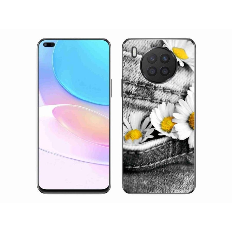Gelový obal mmCase na mobil Huawei Nova 8i - kopretiny