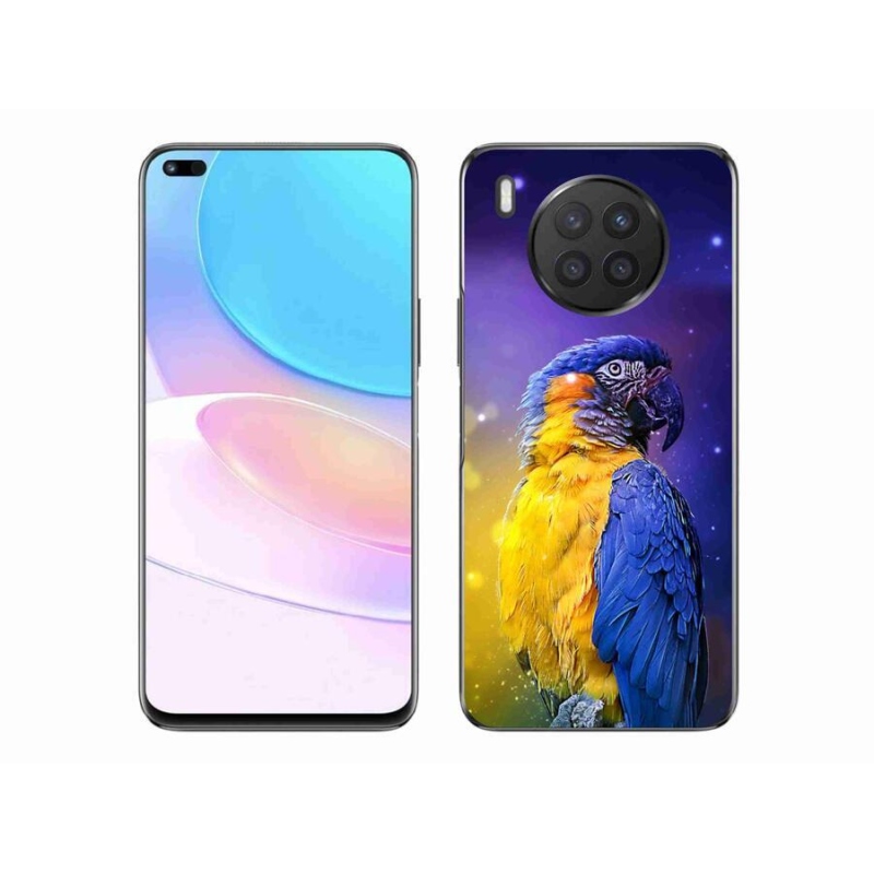 Gelový obal mmCase na mobil Huawei Nova 8i - papoušek ara 1