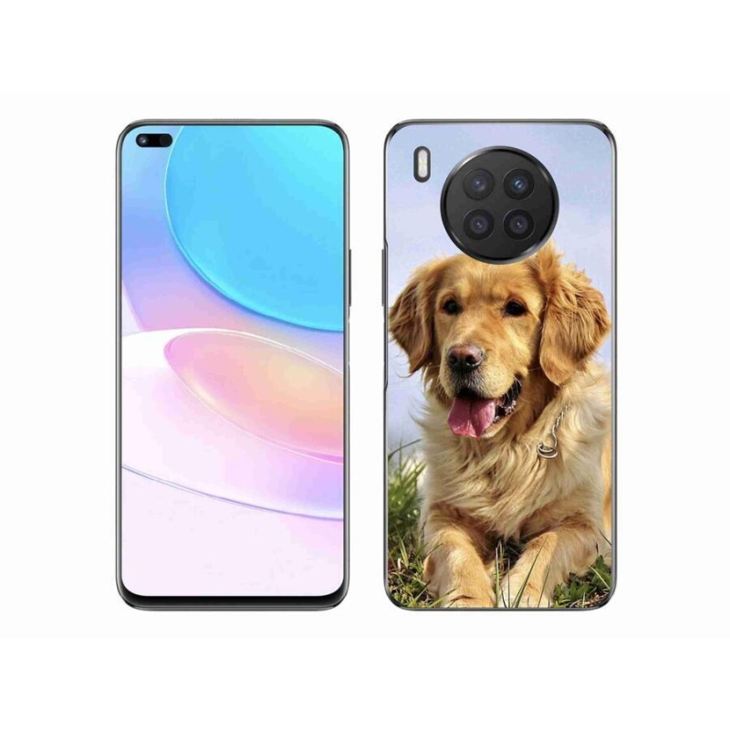 Gelový obal mmCase na mobil Huawei Nova 8i - zlatý retrívr