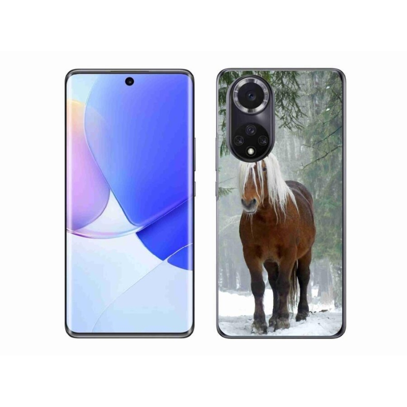 Gelový obal mmCase na mobil Huawei Nova 9 - kůň v lese