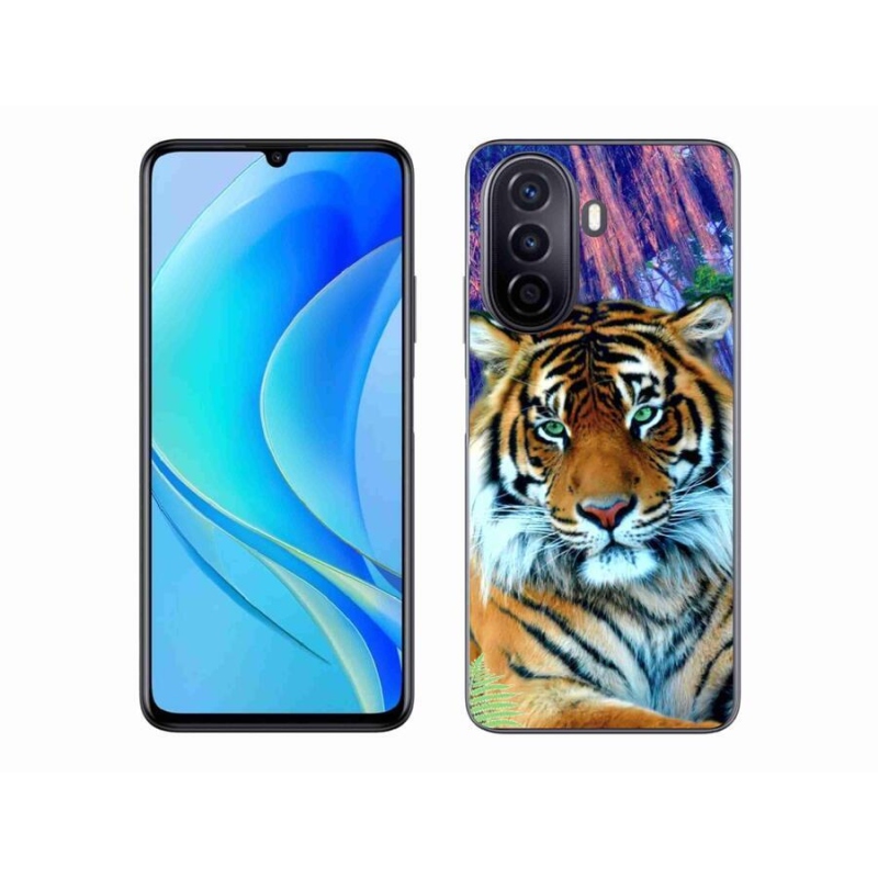 Gelový obal mmCase na mobil Huawei Nova Y70 - tygr