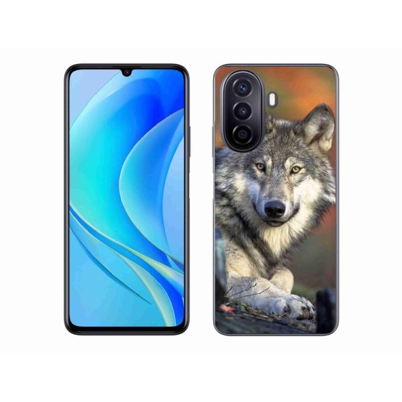 Gelový obal mmCase na mobil Huawei Nova Y70 - vlk