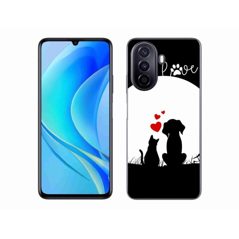 Gelový obal mmCase na mobil Huawei Nova Y70 - zvířecí láska