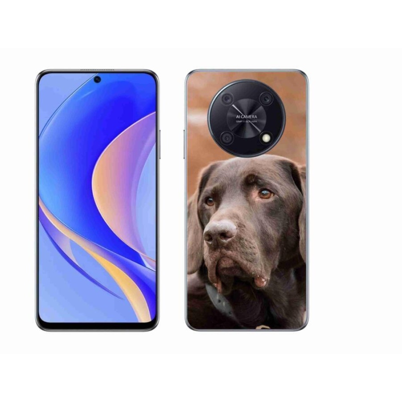 Gelový obal mmCase na mobil Huawei Nova Y90 - hnědý labrador
