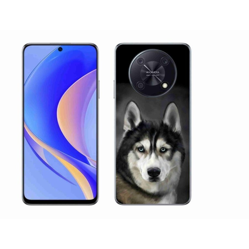 Gelový obal mmCase na mobil Huawei Nova Y90 - husky