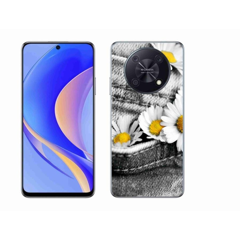 Gelový obal mmCase na mobil Huawei Nova Y90 - kopretiny