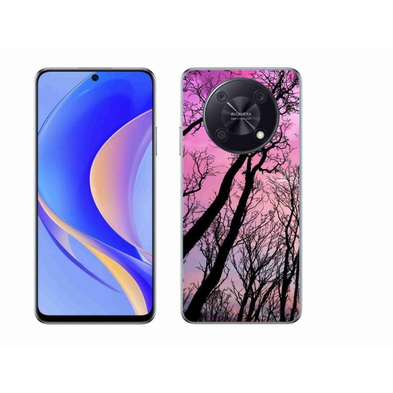 Gelový obal mmCase na mobil Huawei Nova Y90 - opadané stromy