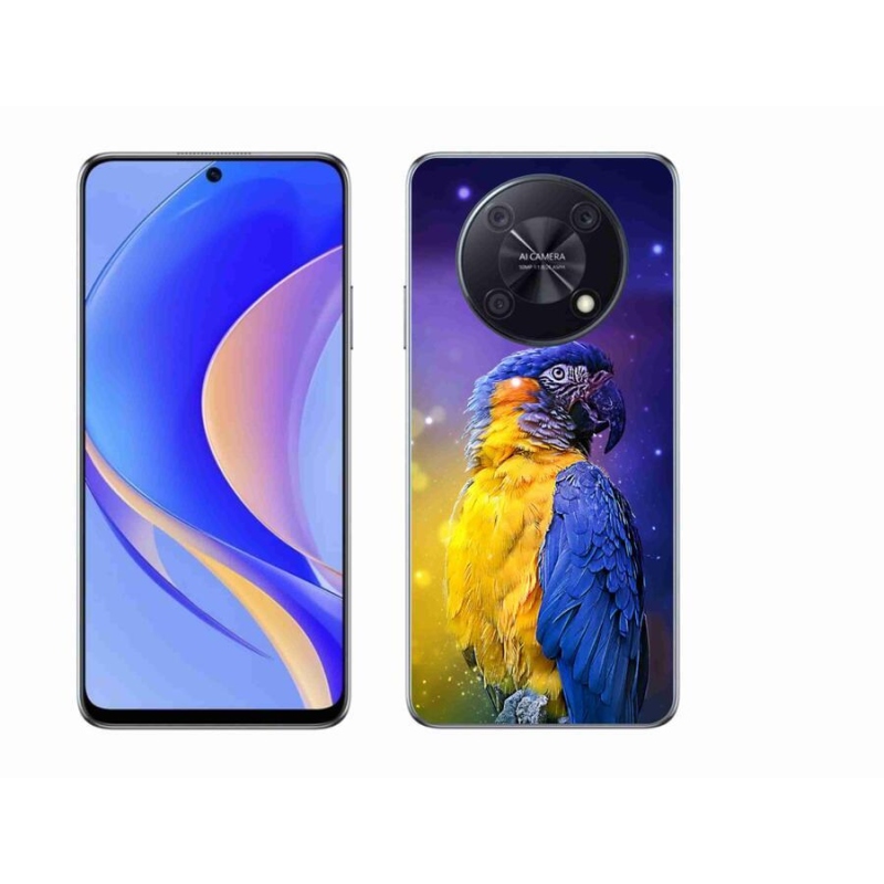 Gelový obal mmCase na mobil Huawei Nova Y90 - papoušek ara 1