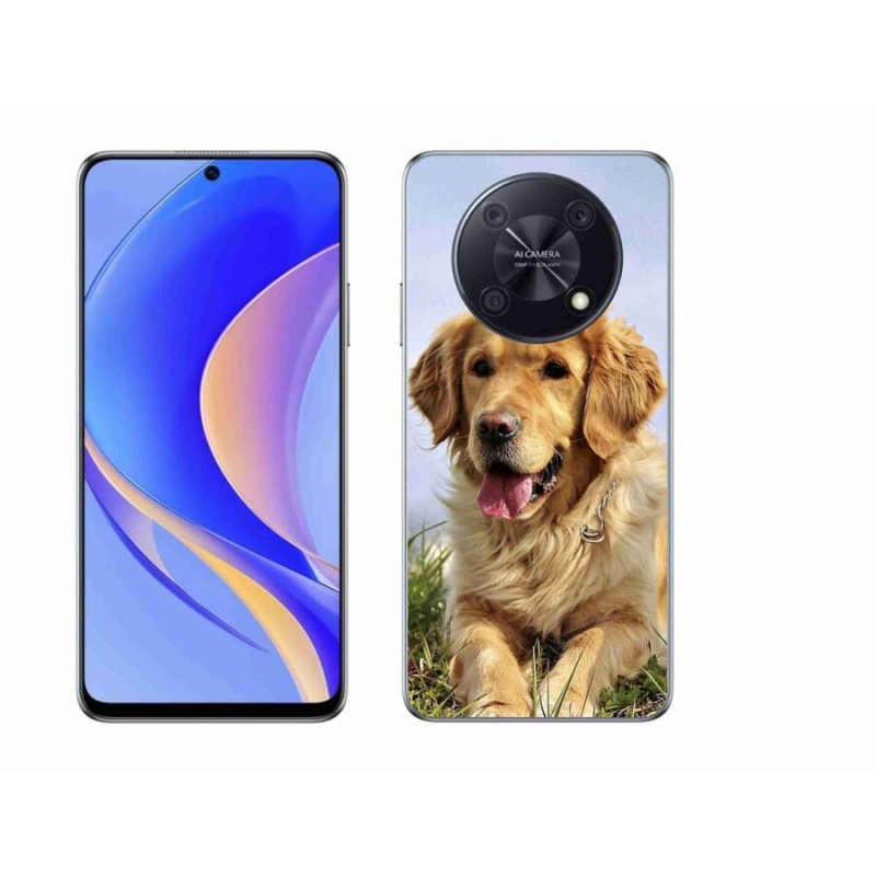 Gelový obal mmCase na mobil Huawei Nova Y90 - zlatý retrívr