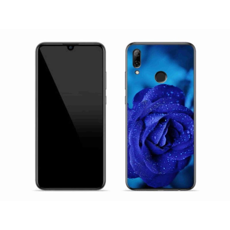 Gelový obal mmCase na mobil Huawei P Smart (2019) - modrá růže