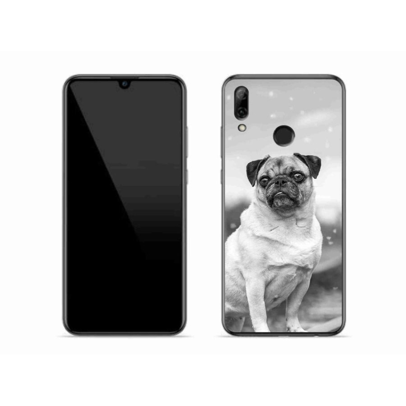 Gelový obal mmCase na mobil Huawei P Smart (2019) - mops