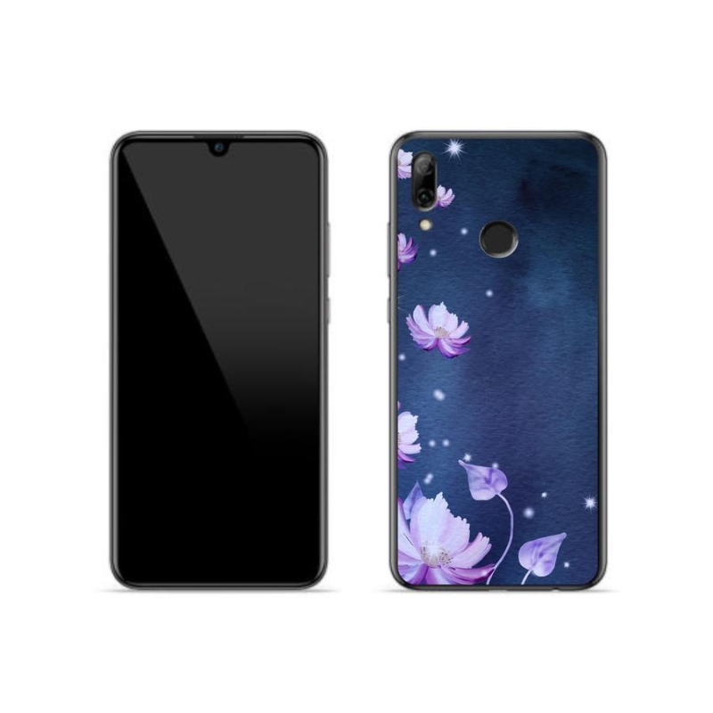 Gelový obal mmCase na mobil Huawei P Smart (2019) - padající květy