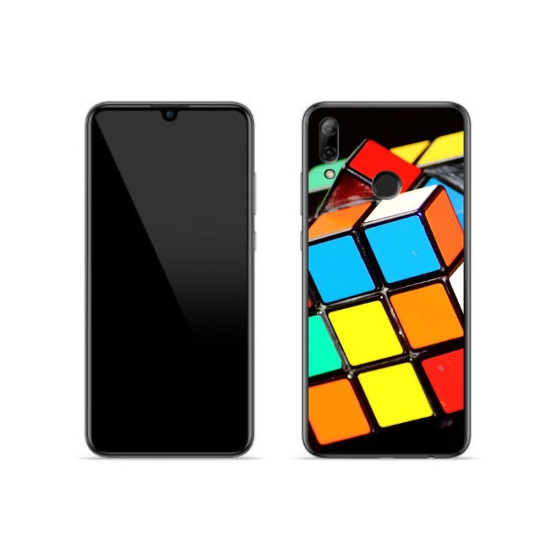 Gelový obal mmCase na mobil Huawei P Smart (2019) - rubikova kostka