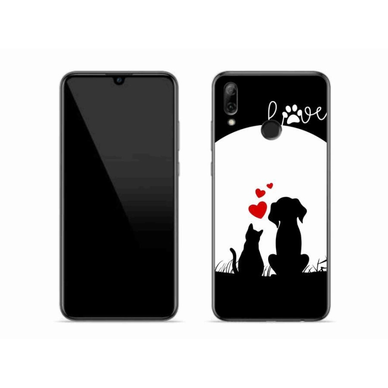 Gelový obal mmCase na mobil Huawei P Smart (2019) - zvířecí láska
