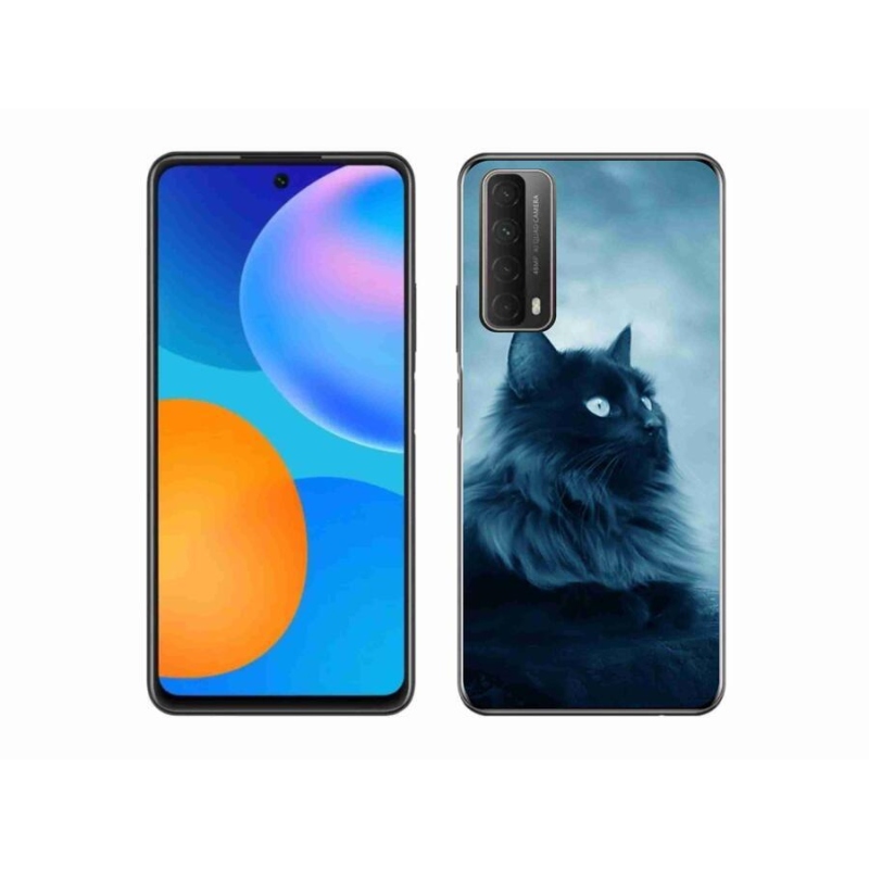 Gelový obal mmCase na mobil Huawei P Smart (2021) - černá kočka 1