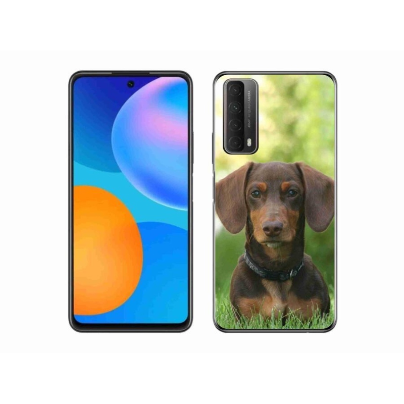 Gelový obal mmCase na mobil Huawei P Smart (2021) - hnědý jezevčík