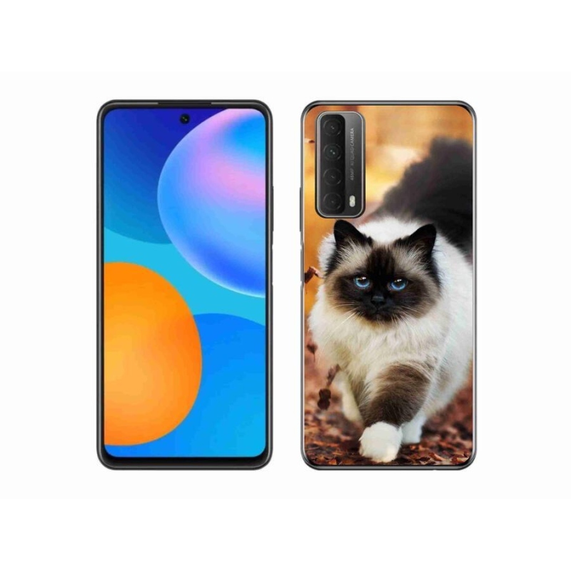 Gelový obal mmCase na mobil Huawei P Smart (2021) - kočka 1