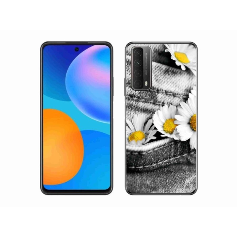 Gelový obal mmCase na mobil Huawei P Smart (2021) - kopretiny