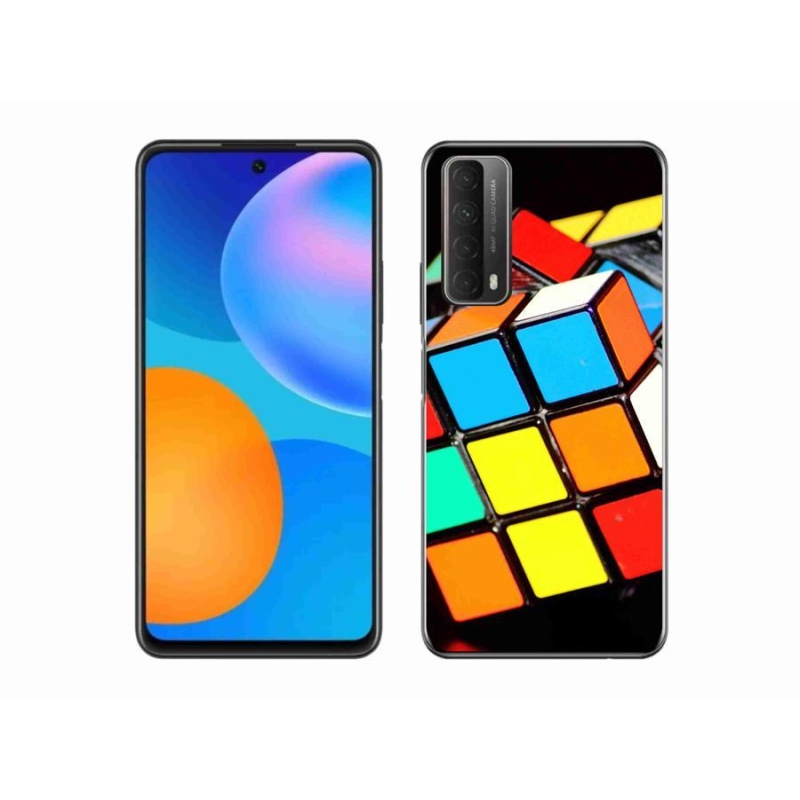 Gelový obal mmCase na mobil Huawei P Smart (2021) - rubikova kostka