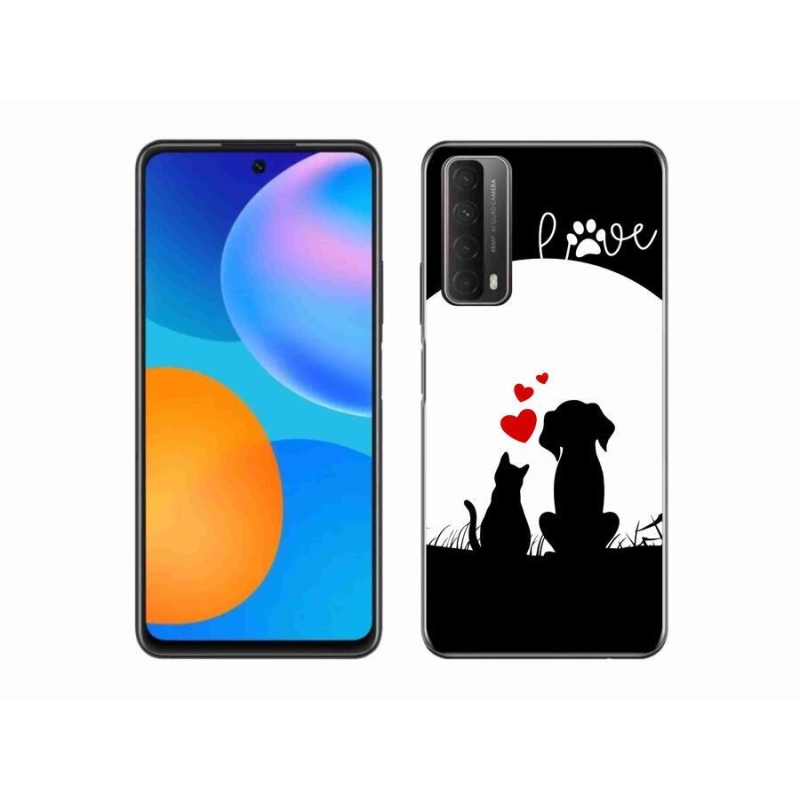 Gelový obal mmCase na mobil Huawei P Smart (2021) - zvířecí láska