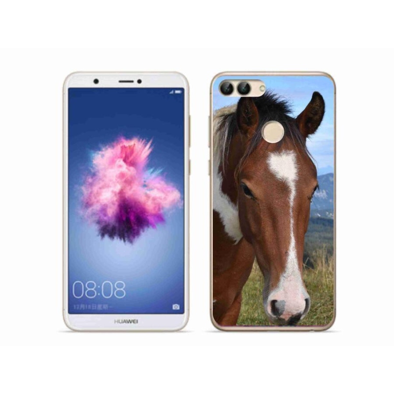 Gelový obal mmCase na mobil Huawei P Smart - hnědý kůň