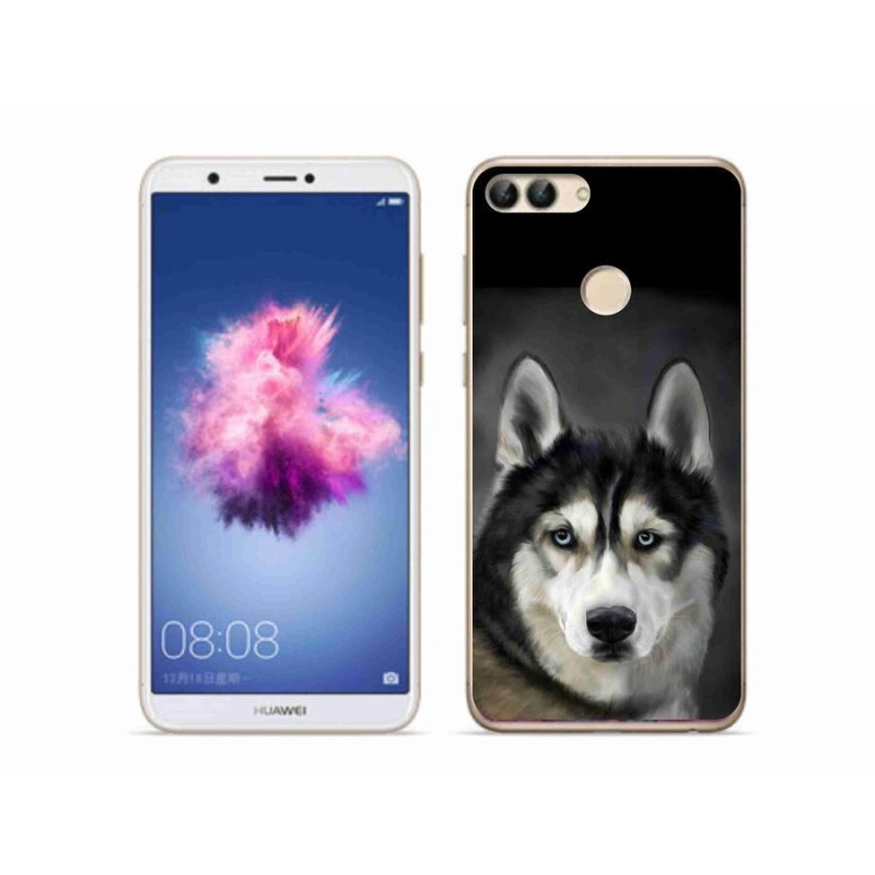 Gelový obal mmCase na mobil Huawei P Smart - husky