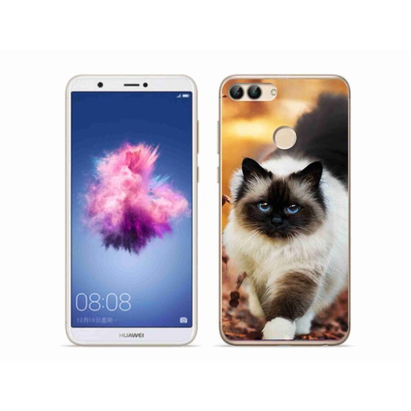 Gelový obal mmCase na mobil Huawei P Smart - kočka 1