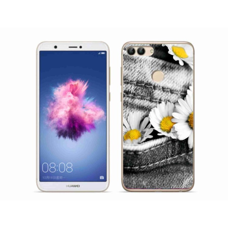 Gelový obal mmCase na mobil Huawei P Smart - kopretiny