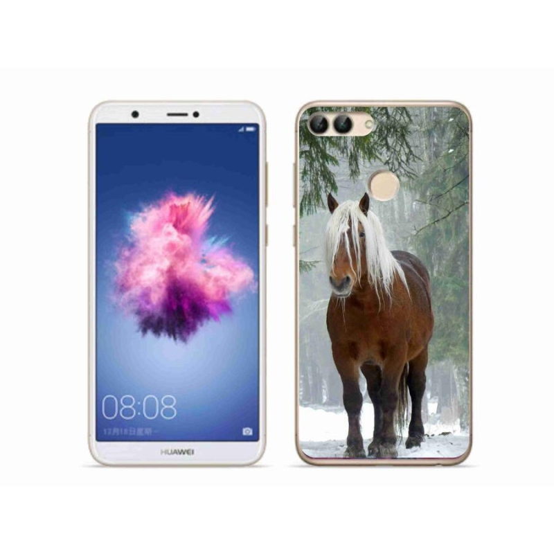 Gelový obal mmCase na mobil Huawei P Smart - kůň v lese