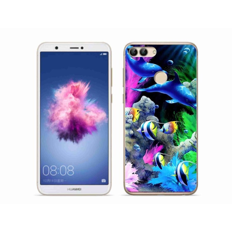 Gelový obal mmCase na mobil Huawei P Smart - mořský svět
