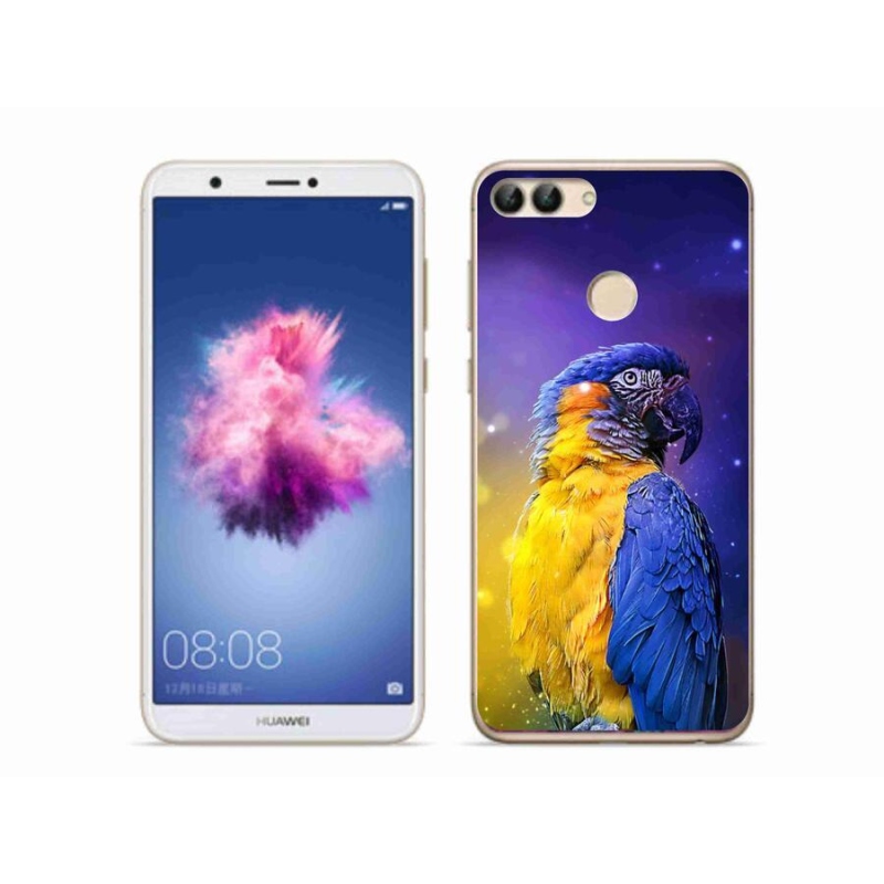Gelový obal mmCase na mobil Huawei P Smart - papoušek ara 1