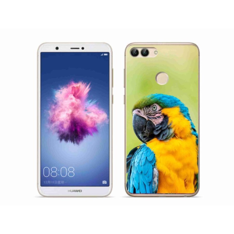 Gelový obal mmCase na mobil Huawei P Smart - papoušek ara 2