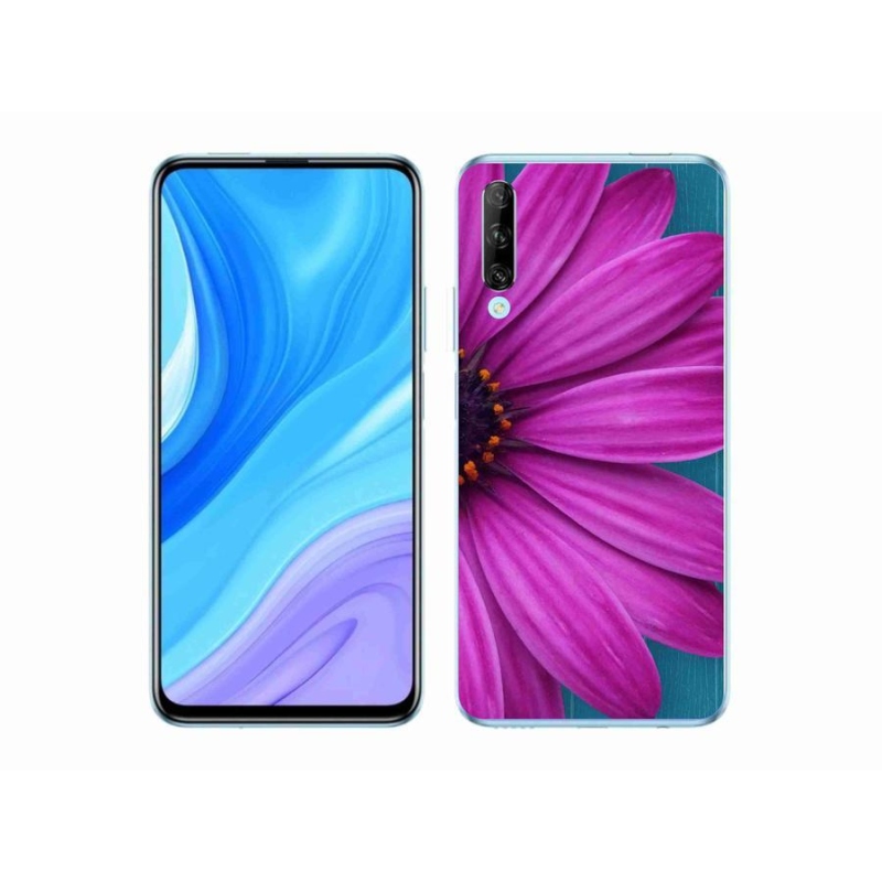 Gelový obal mmCase na mobil Huawei P Smart Pro (2019) - fialová kopretina