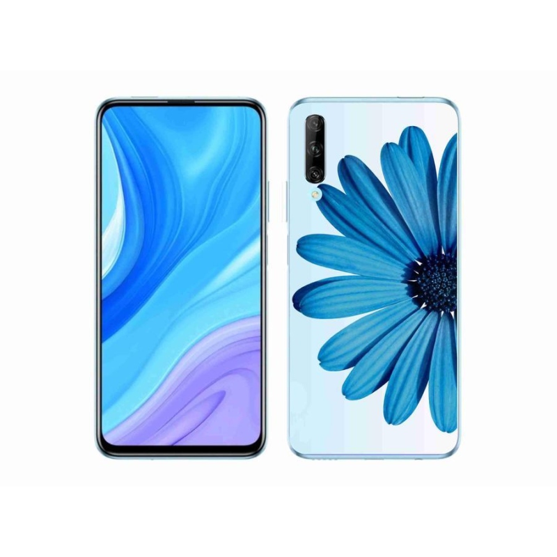 Gelový obal mmCase na mobil Huawei P Smart Pro (2019) - modrá kopretina