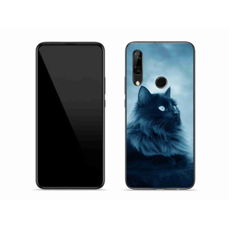 Gelový obal mmCase na mobil Huawei P Smart Z - černá kočka 1