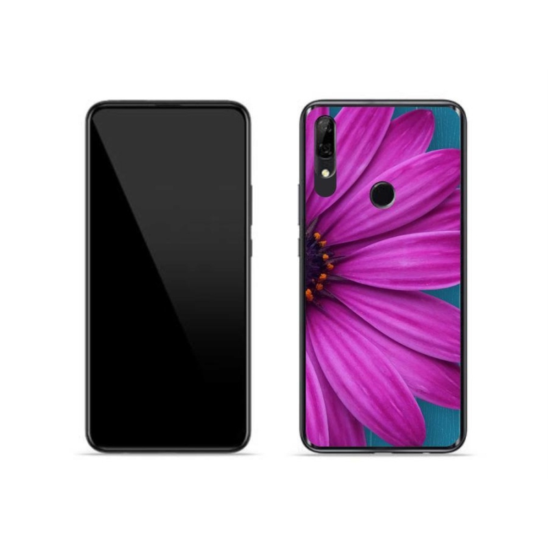 Gelový obal mmCase na mobil Huawei P Smart Z - fialová kopretina
