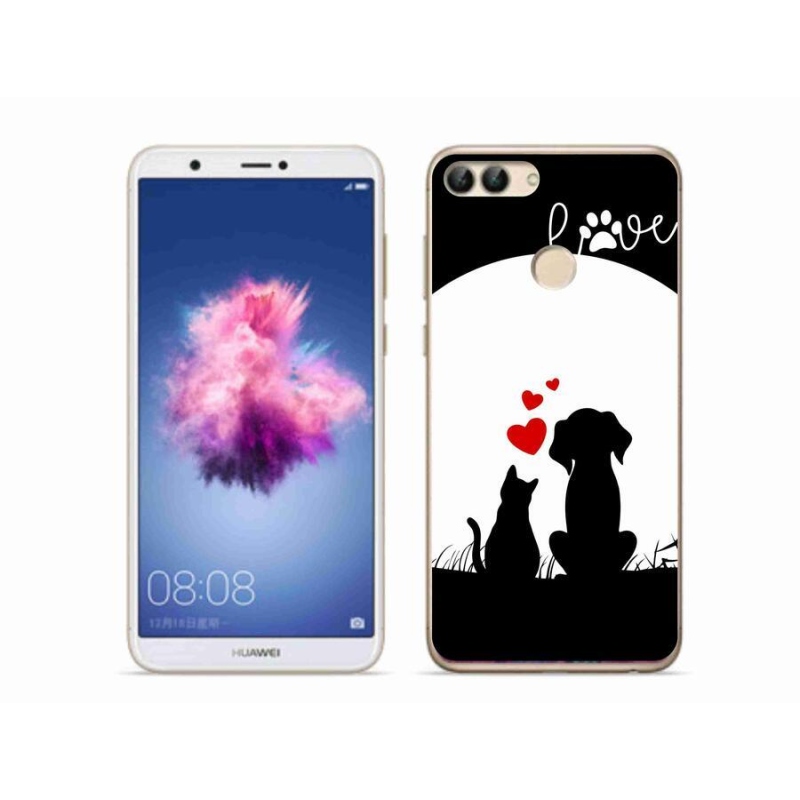 Gelový obal mmCase na mobil Huawei P Smart - zvířecí láska