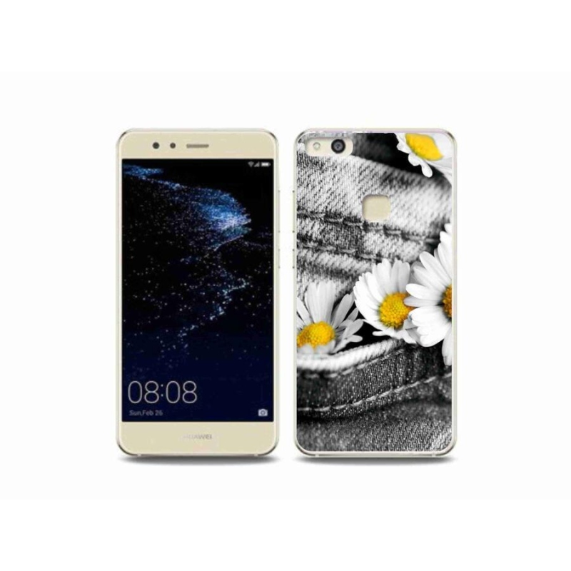 Gelový obal mmCase na mobil Huawei P10 Lite - kopretiny